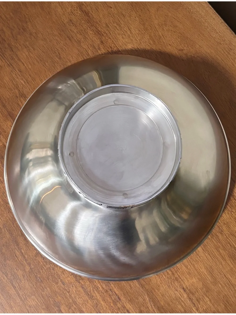 Vintage Rogers Insilco Fashion Stainless Steel Footed Large Mixing Bowl